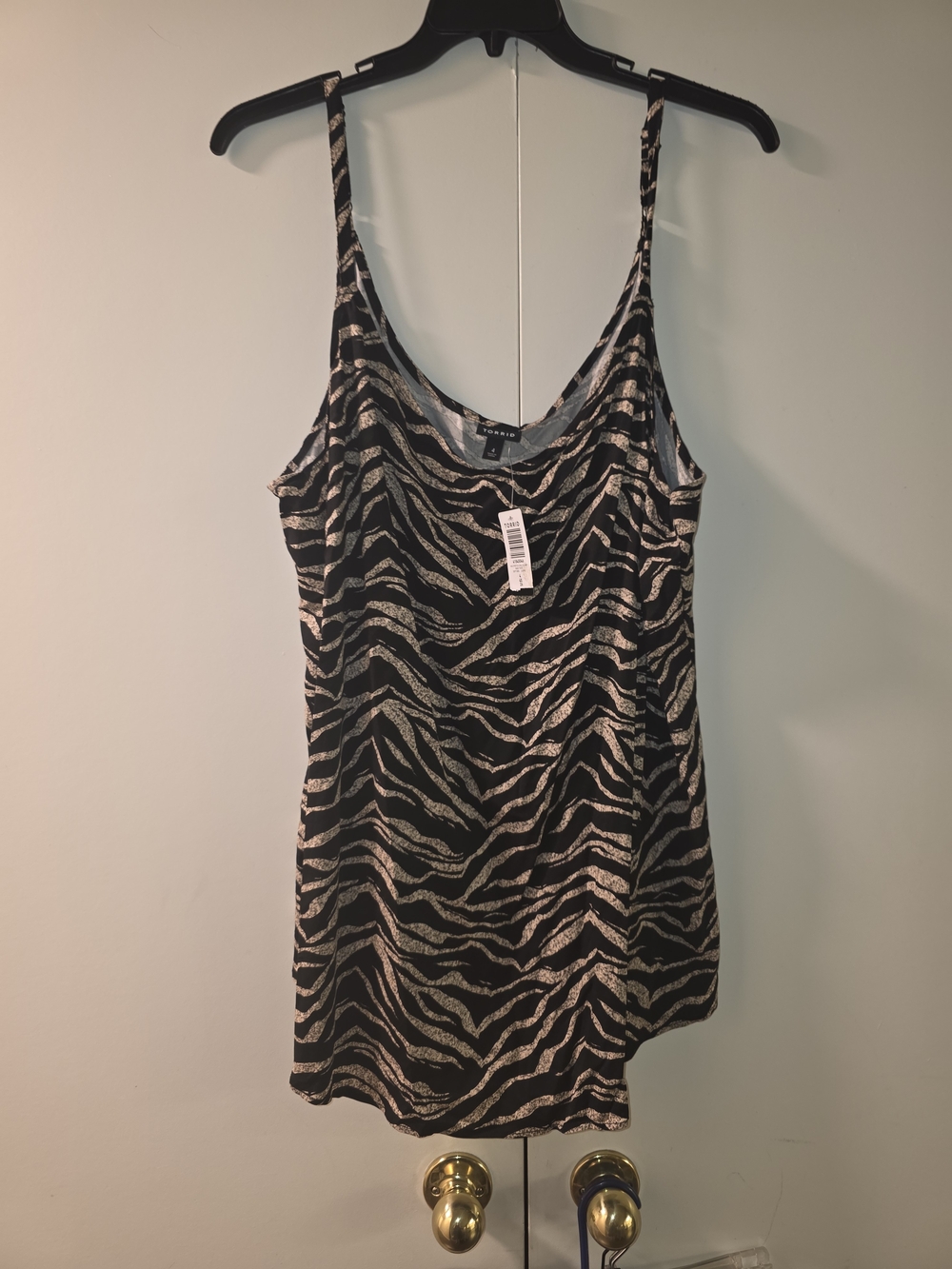torrid Black & tan Zebra-Print Cami size 4